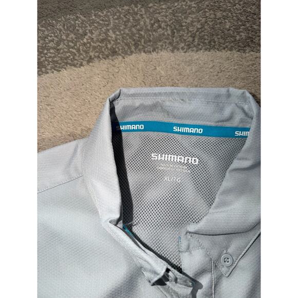 Shimano Men's Button Front Vented Fishing Shirt XL - Picture 4 of 8